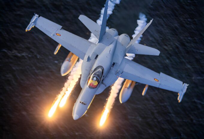 Spanish F-18s scramble 15 times over Romania