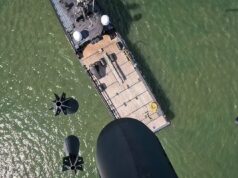 Images show ‘bombs’ dropped on Royal Navy ship by drone