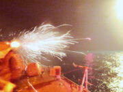 British ship opens fire in the Persian Gulf