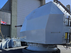 British frigate HMS Sutherland preparing to return to sea