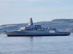 New British frigate enters the water for first time