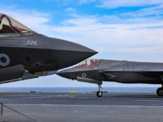 Video shows British carrier launch and recover jets