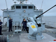 British ship opens fire off coast in trials