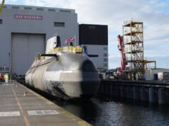 Timelapse shows launch of powerful new British nuclear sub