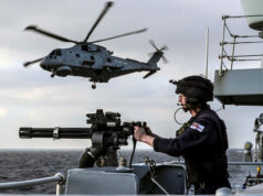 British warship ‘fights off’ hundreds of attack drones