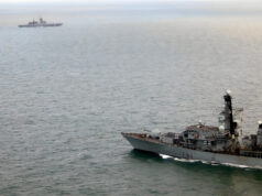 Frigate returns home after period tracking Russian warships