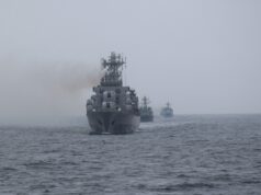 NATO warships and helicopters train in Black Sea