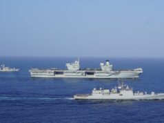Indian Navy meets British carrier group in Indian Ocean