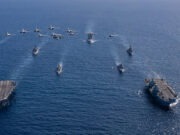 UK and U.S. form huge double carrier strike group in Pacific