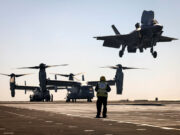 American aircraft flying from British carrier