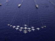 Four carriers form one of the most powerful fleets at sea