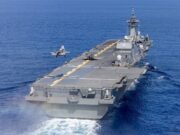 British jet lands on Japanese carier for the first time