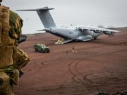 RAF A400 makes first landing on Jan Mayen in NATO airlift
