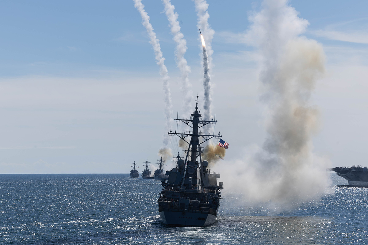 Multiple American warships ‘open fire’ with missiles