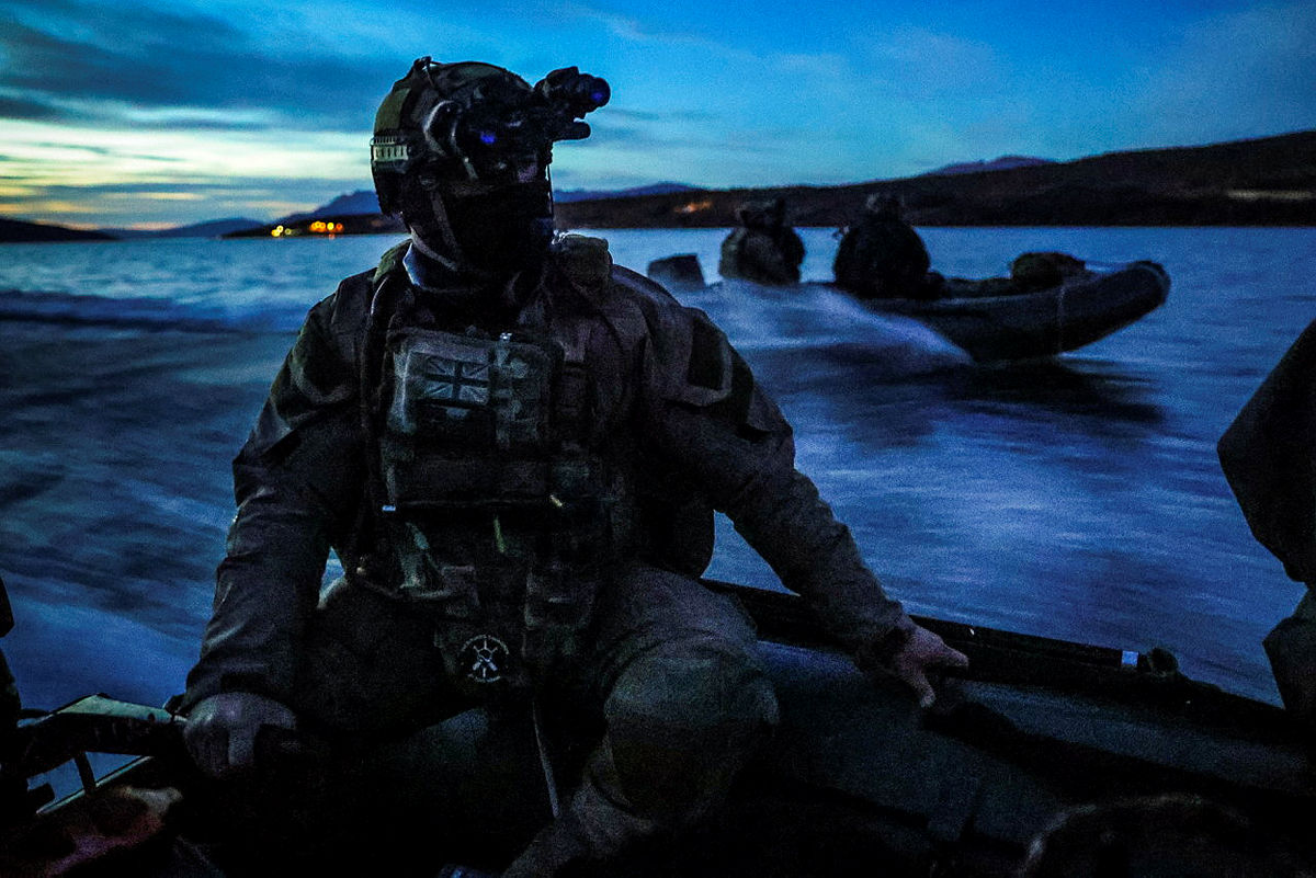 Royal Marines launch night raids in Norway’s frozen fjords