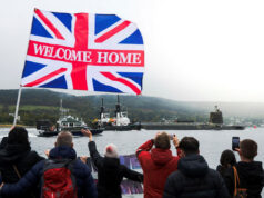 Vanguard submarine welcomed home after deterrent patrol
