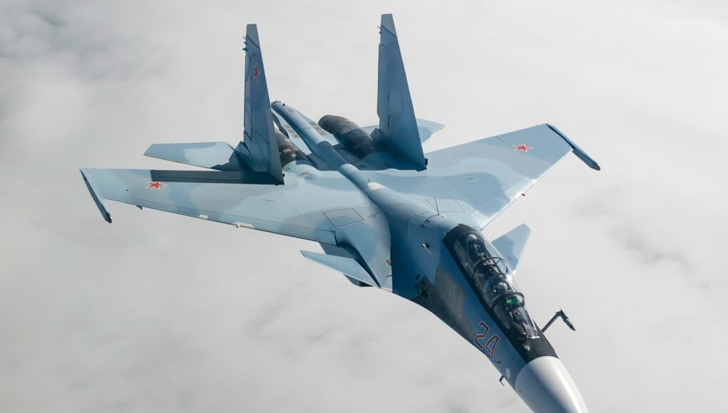 Sukhoi Su-30SM in flight 2014