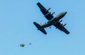 British paratroopers land in Japan