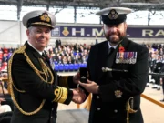 Second Sea Lord welcomes new sailors at HMS Raleigh
