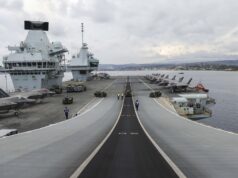 British carrier strike group enters Mediterranean