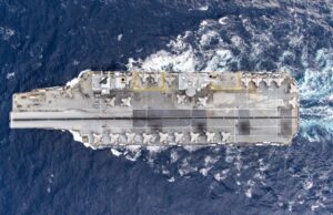 Image shows 24 F-35 stealth jets onboard British carrier