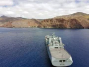 Tidespring makes rare stop at remote South Atlantic island