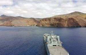 Tidespring makes rare stop at remote South Atlantic island