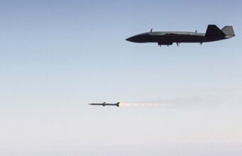 MQ-28 fires AIM-120 in autonomous air combat test