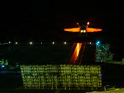 World’s most powerful warship launches jets in Caribbean