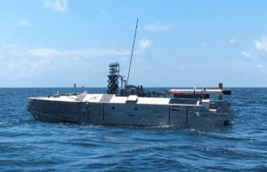 AN/AQS-24 paired with US Navy drone vessel