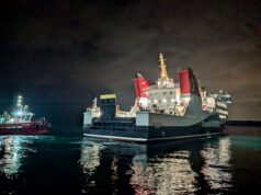 MV Isle of Islay sails on homecoming voyage to Scotland