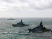 British vessels shadow Russian warship off coast