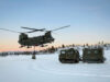 UK helicopters train in Arctic as Operation Clockwork runs