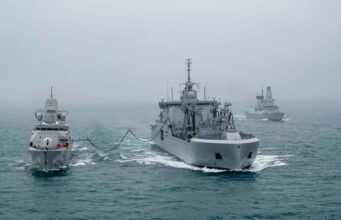 British destroyer integrates with French carrier group