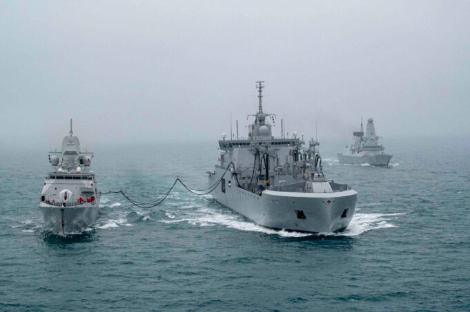 British destroyer integrates with French carrier group