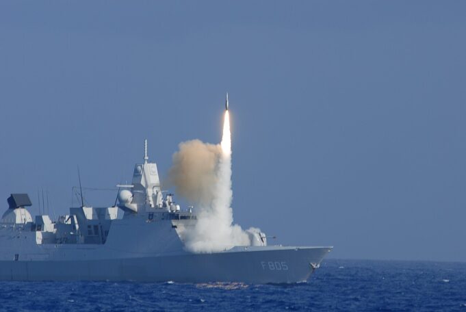 Dutch warship downs drones in drill off British coast