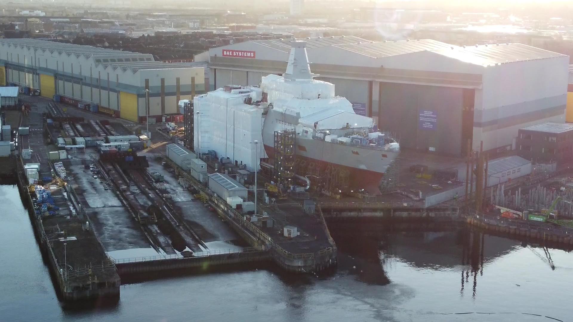 Defence giant about to start work on new warship in Glasgow