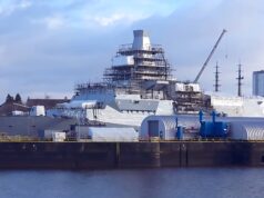 Images show huge new British warship ahead of sea trials