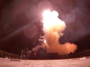 Footage shows American warships launch barrage against Iran