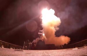 Footage shows American warships launch barrage against Iran