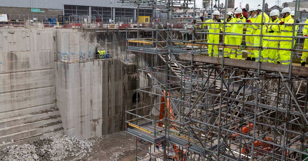 First Sea Lord visits Babcock Devonport site to view work