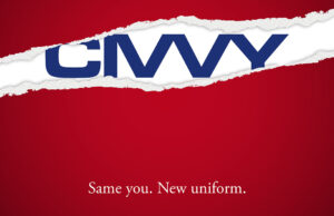 New magazine launching to serve the UK veteran community Promotional banner with a torn white strip revealing blue CMV letters on a red background and the slogan 'Same you. New uniform.'