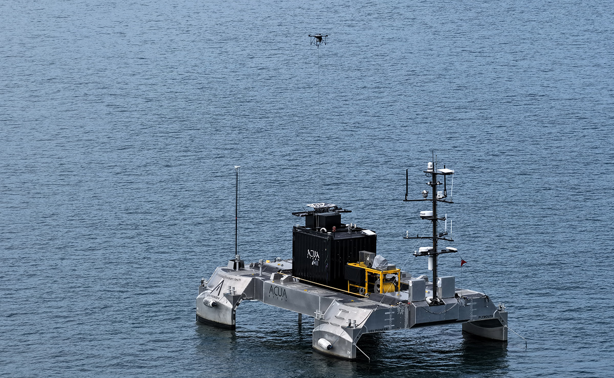 Tethered drone flies from uncrewed vessel in UK demo