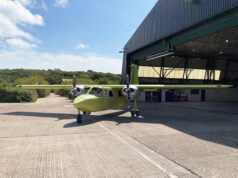First new UK-built Islander begins ground testing