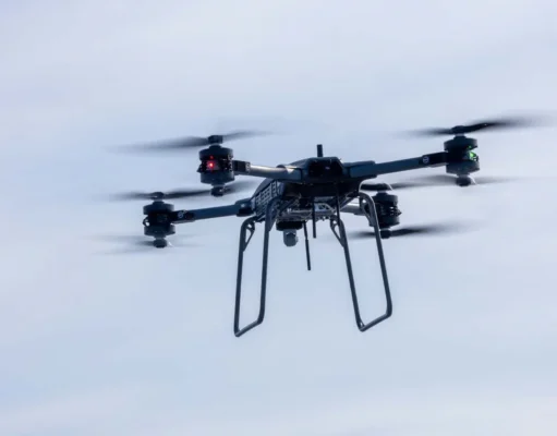 Royal Navy trials heavy-lift drone from patrol ship