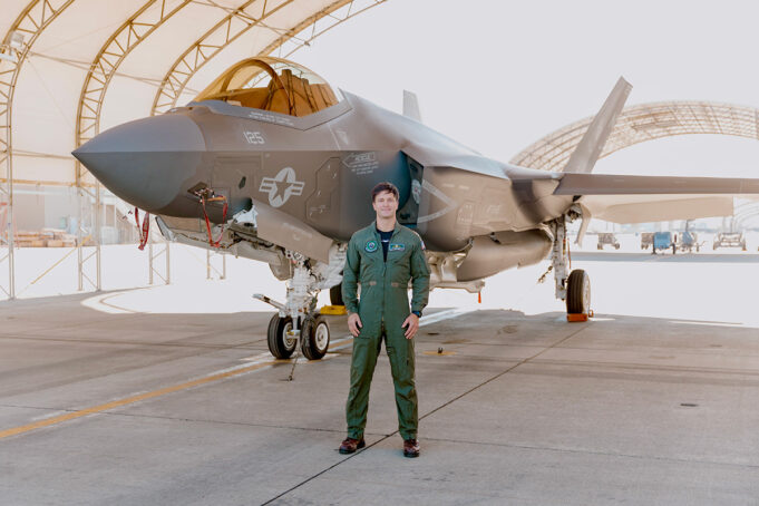 British pilot teaching Americans to fly the F-35C