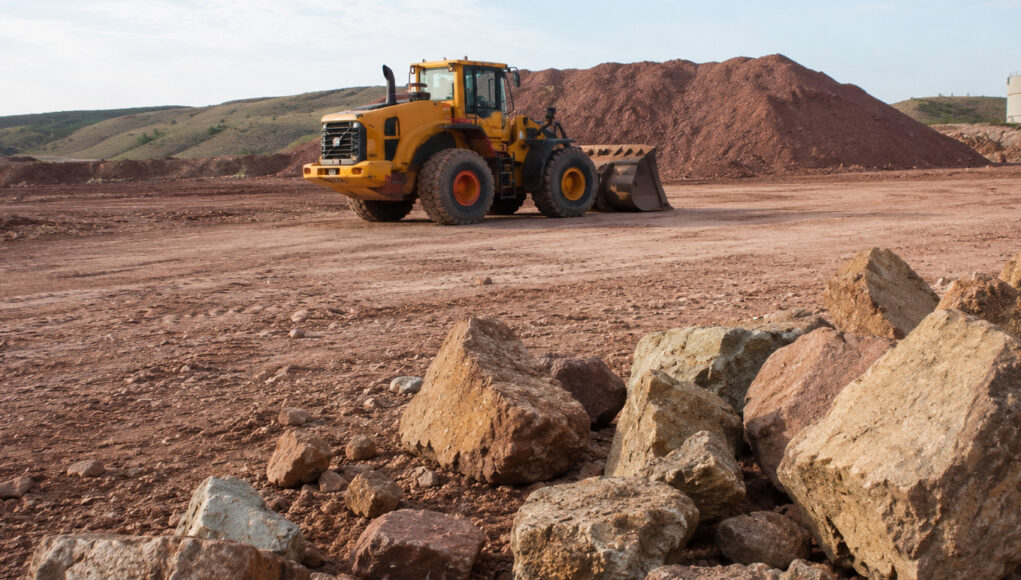 Rocky Quarry with Front-End Loader