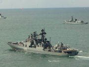 British warships shadow Russian vessels for 72 hours