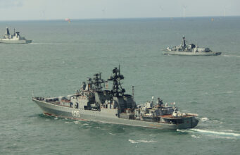 British warships shadow Russian vessels for 72 hours