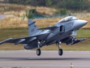 Two-seat Gripen F completes first flight